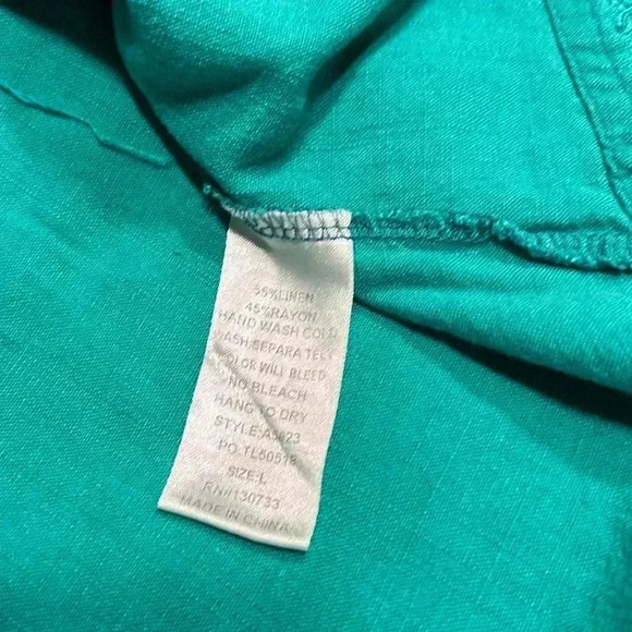 Teal Women's Blouse - Picture 5 of 5